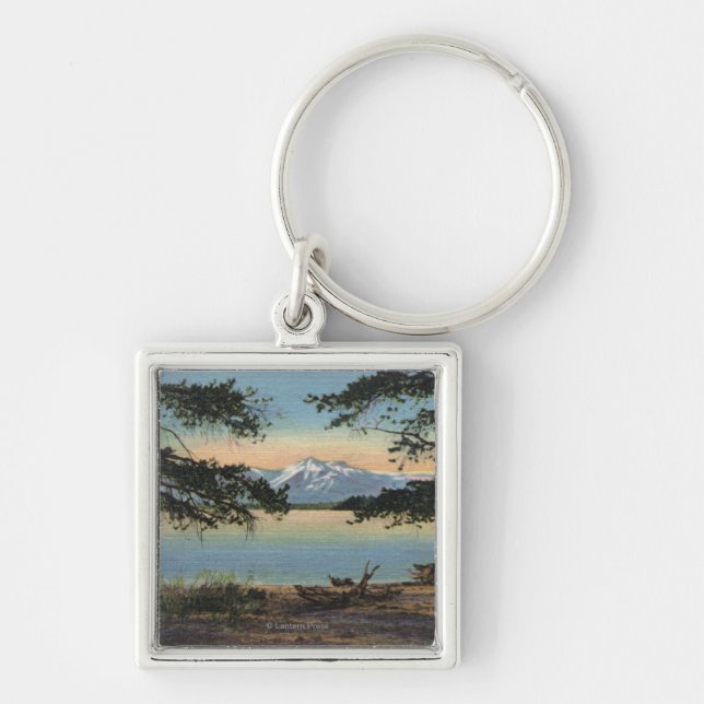 Chaveiro Yellowstone, WY - Lago Yellowstone e Colter (Frente)