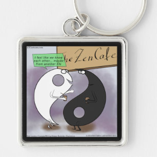 Chaveiro Yin Encontra Yang Zen Divertido