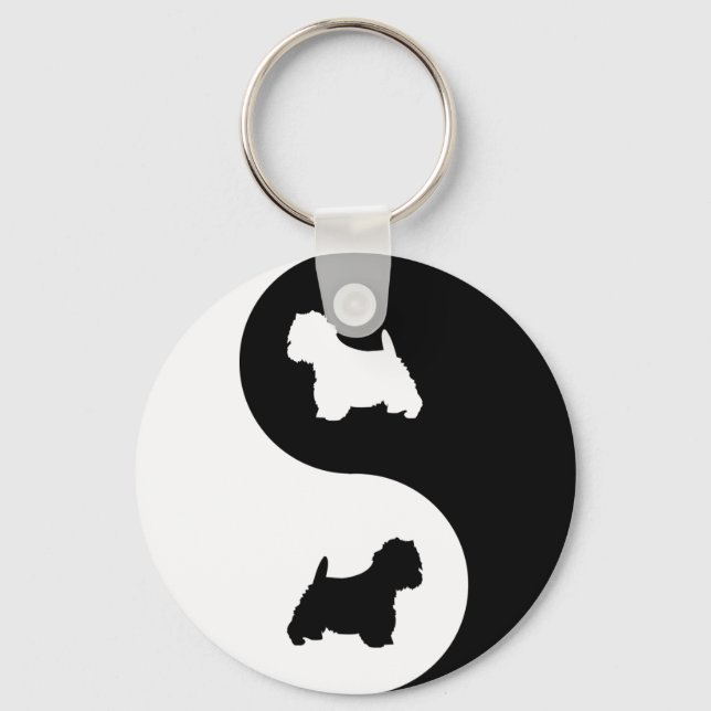 Chaveiro Yin Westie (Frente)