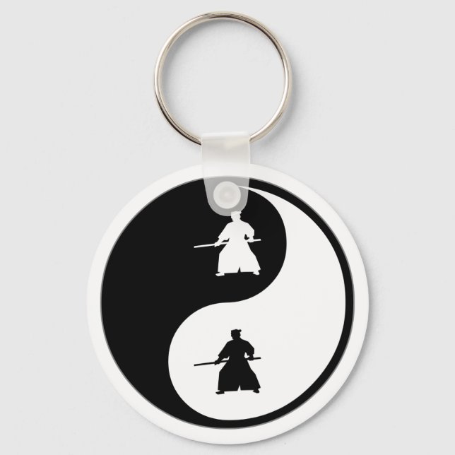 Chaveiro Yin Yang Aikido (Frente)