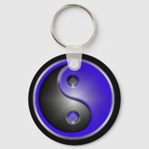 Chaveiro yin&yang azul