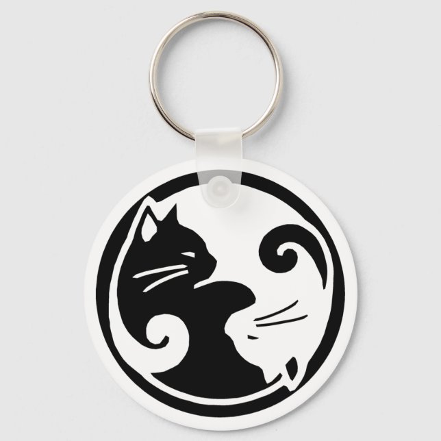 Chaveiro Yin Yang Cats (Frente)