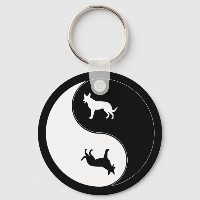 Chaveiro Yin Yang Dog (Frente)