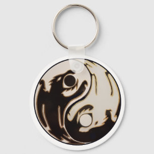 Chaveiro Yin yang Double Dragon