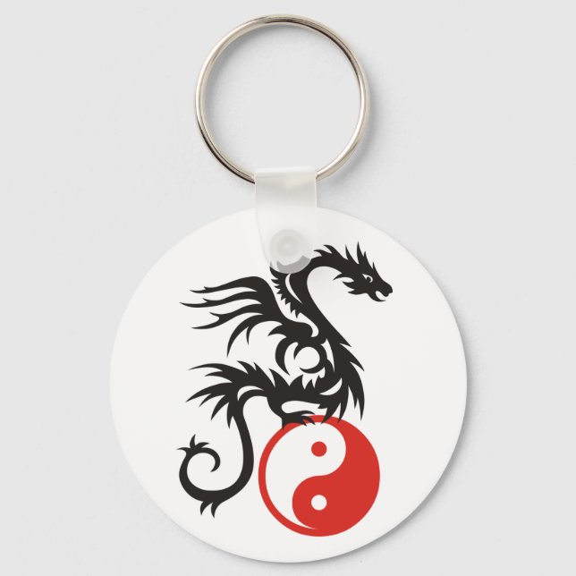 Chaveiro Yin & Yang Dragon (Frente)