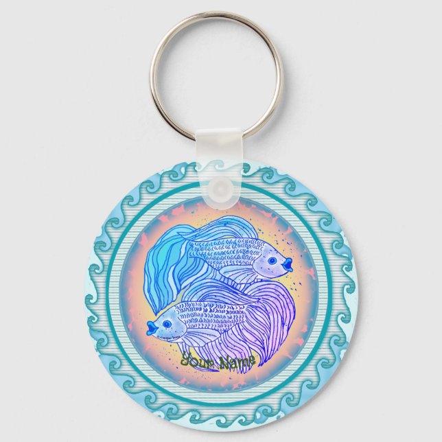 Chaveiro Yin Yang Fish (Frente)