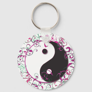 Chaveiro Yin & Yang Floral Design