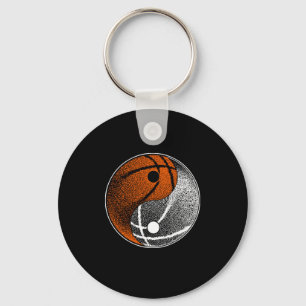 Chaveiro Yin Yang Jogador de Basquete Hoops Basketballer Gi