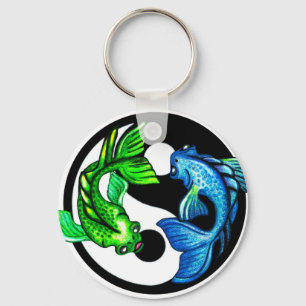 Chaveiro Yin-Yang Koi Design