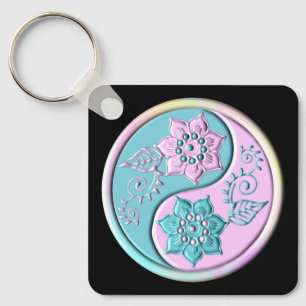 Chaveiro Yin Yang Pastel