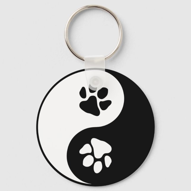Chaveiro Yin Yang Paw (Frente)