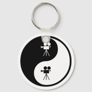 Chaveiro Yin Yang que opera uma câmera