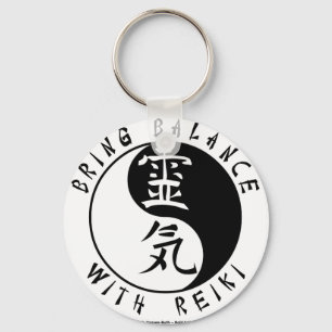 Chaveiro Yin Yang Reiki Kanji