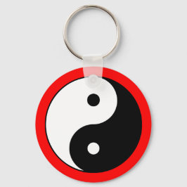 Chaveiro Yin Yang - Símbolo de Borda de Cor Zen