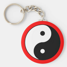 Chaveiro Yin Yang - Símbolo de Borda de Cor Zen