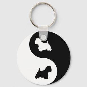 Chaveiro Yin Yang Westie