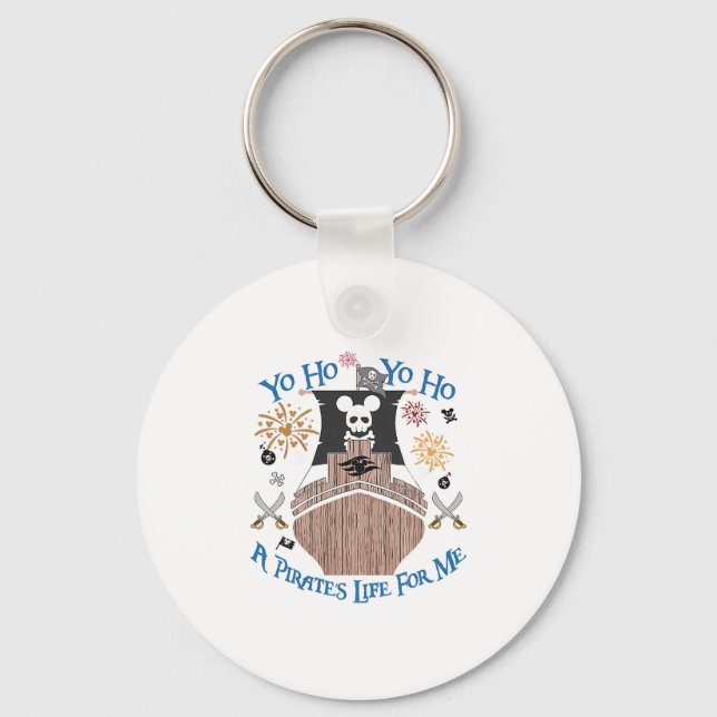 Chaveiro Yo Ho Pirate Cruise A Pirate's Life For Me Family  (Frente)
