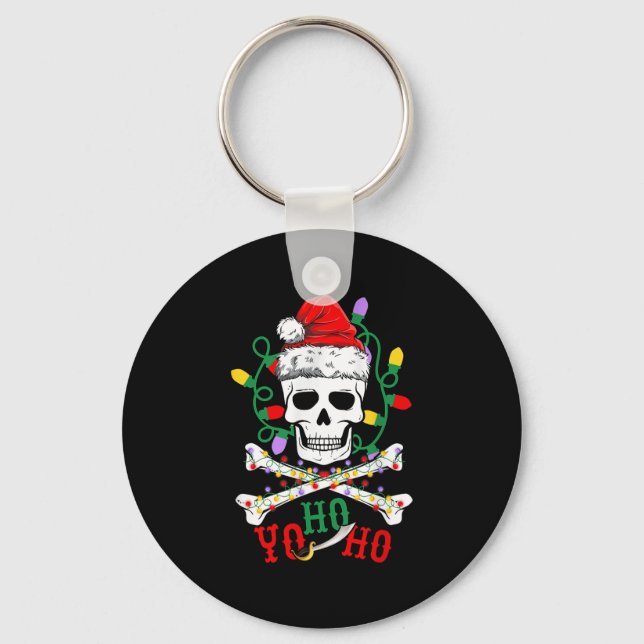 Chaveiro Yo S Ho Rate Boat Cruise Xmas Skull Crossbones Chr (Frente)