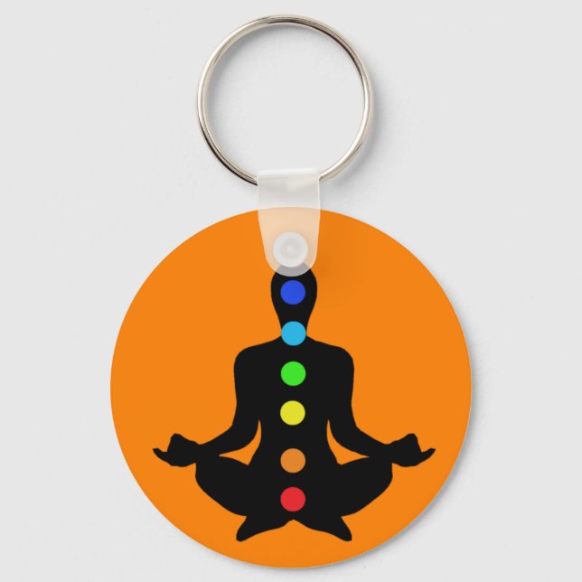 Chaveiro Yoga Chakras Keychain (Frente)