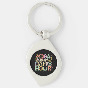 Chaveiro Yoga É Minha Hora Feliz