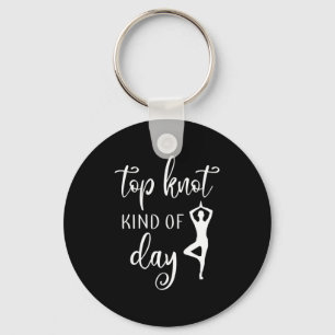 Chaveiro Yoga Lover   Yoga Top Knot Tipo Day