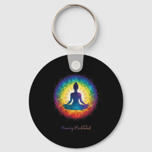 Chaveiro Yoga Meditado Pesadamente Inspirador Pacífico Zen