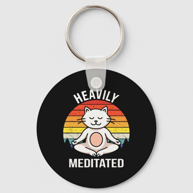 Chaveiro Yoga Meditado Profundamente Meditação Espiritual B (Frente)