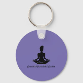 Chaveiro Yoga pose Mindtness Citação Keyring