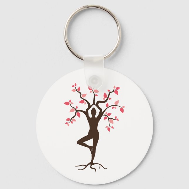 Chaveiro Yoga Tree (Frente)