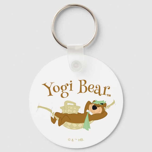 Chaveiro Yogi Bear Picnic Hammock Nap Time (Frente)