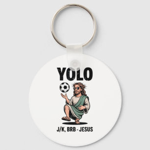 Chaveiro Yolo Lol Jk Brb Jesus Futebol Meninos Cristão Jove