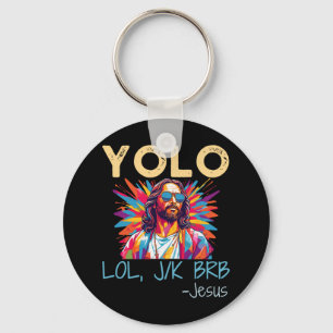 Chaveiro Yolo Lol Jk Brb Jesus Páscoa Natal Funny Relig