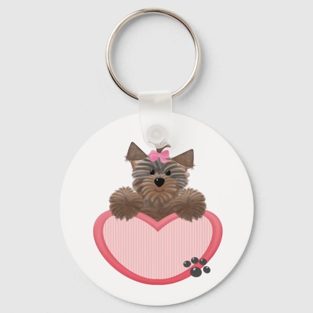 Chaveiro Yorkie-coração (Frente)