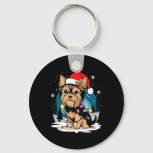 Chaveiro Yorkie Dogs Árvore Natal Sweater Xmas Pet Animal