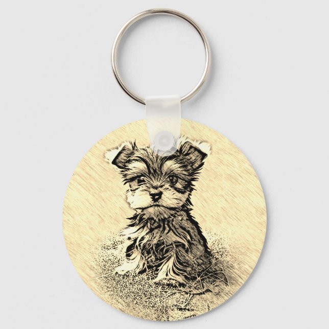 Chaveiro Yorkie, Nature, pet (Frente)