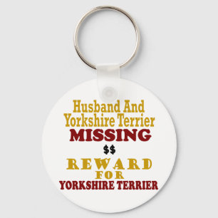 Chaveiro Yorkie & recompensa faltante do marido para Yorkie
