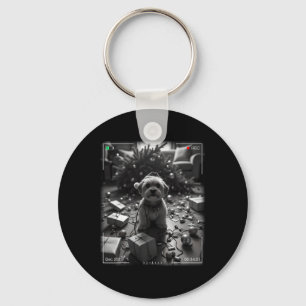 Chaveiro Yorkshire Terrier de Natal Flagrado pela Câmera
