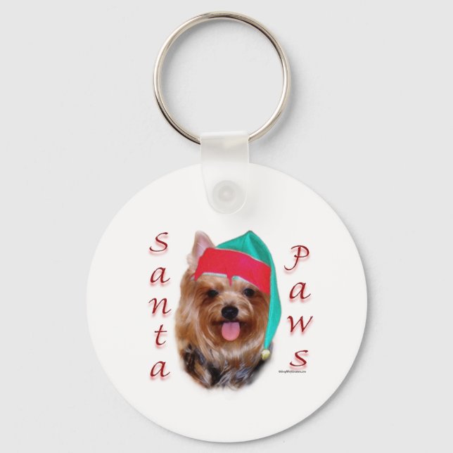 Chaveiro Yorkshire Terrier Papais noeis Paws (Frente)