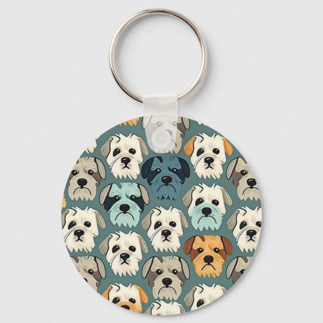 Chaveiro Yorkshire Terrier Pattern (Frente)