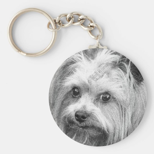 Chaveiro Yorkshire Terrier Yorkie Breve favorita (Frente)