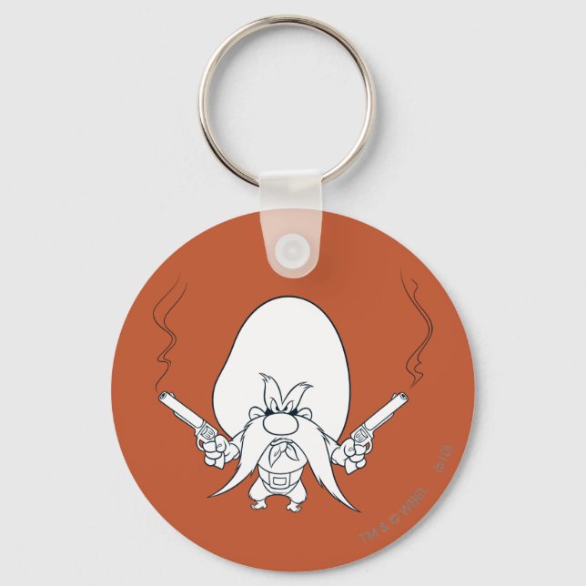 Chaveiro Yosemite Sam Fumando Armas (Frente)
