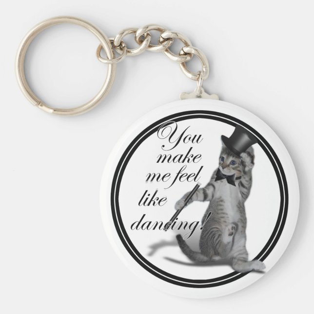 Chaveiro You make me feel like Dancing! Tap Dancing Cat (Frente)