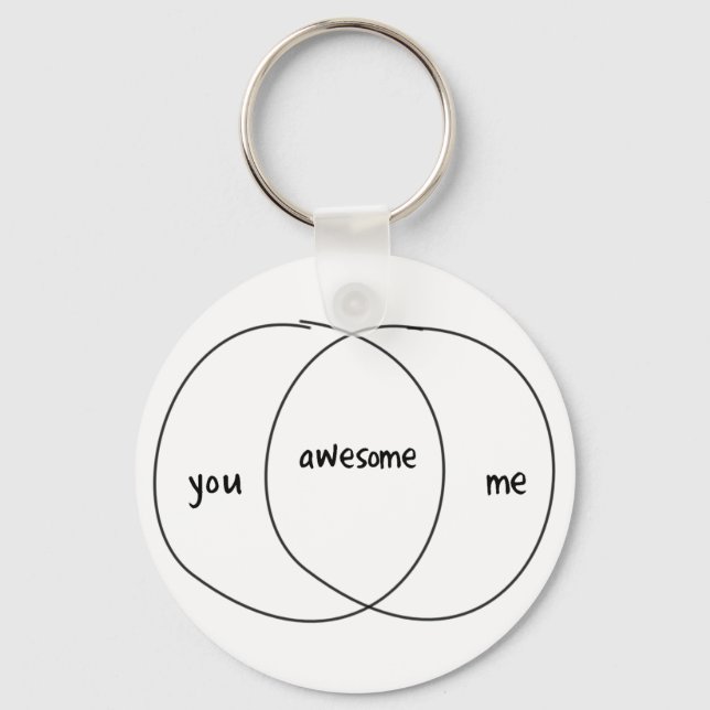 Chaveiro You Me Incrível Venn Diagram (Frente)