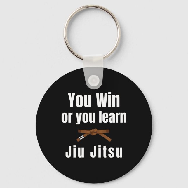 Chaveiro You Win Or You Learn Jiujitsu Judo Karate Boxing K (Frente)