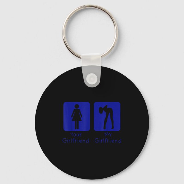 Chaveiro Your Girlfriend Normal - My Girlfriend Y Funny Boy (Frente)