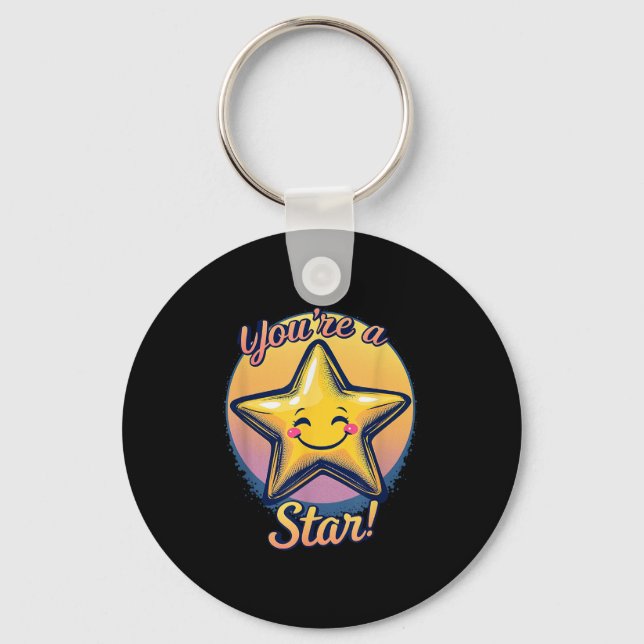 Chaveiro You're A Star Compliment Day Motivational Design  (Frente)