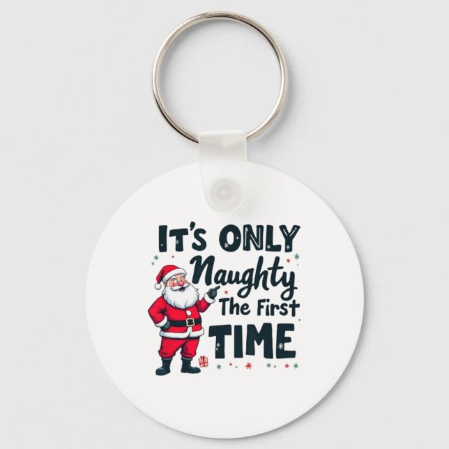 Chaveiro Zany It's Only Naughty The First Time Santa Christ (Frente)