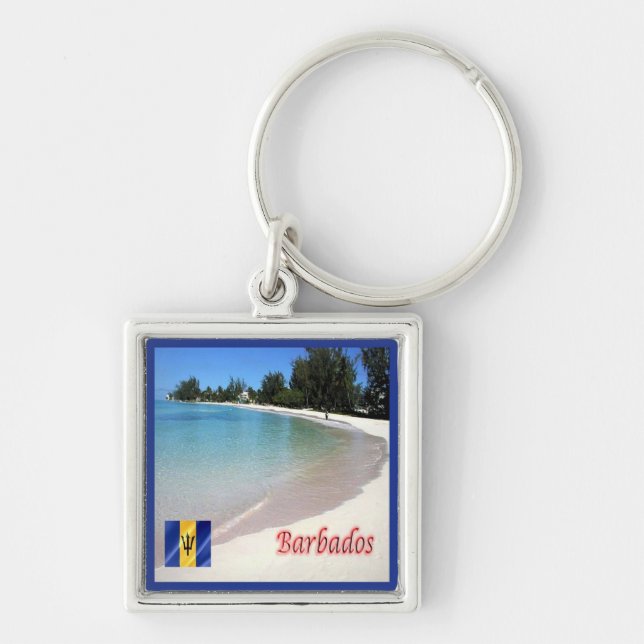 Chaveiro zBB007 BARBADOS The Beach, Sea View, (Frente)