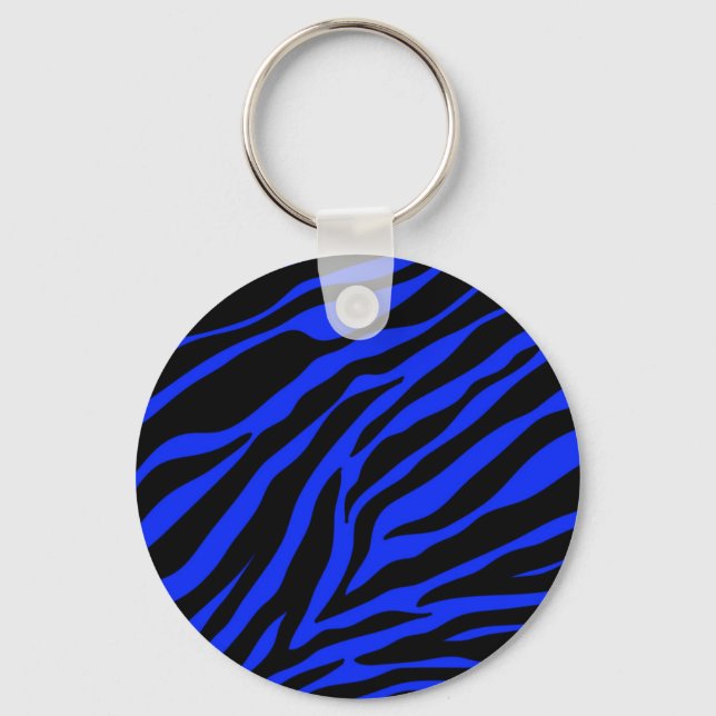 Chaveiro zebra azul (Frente)