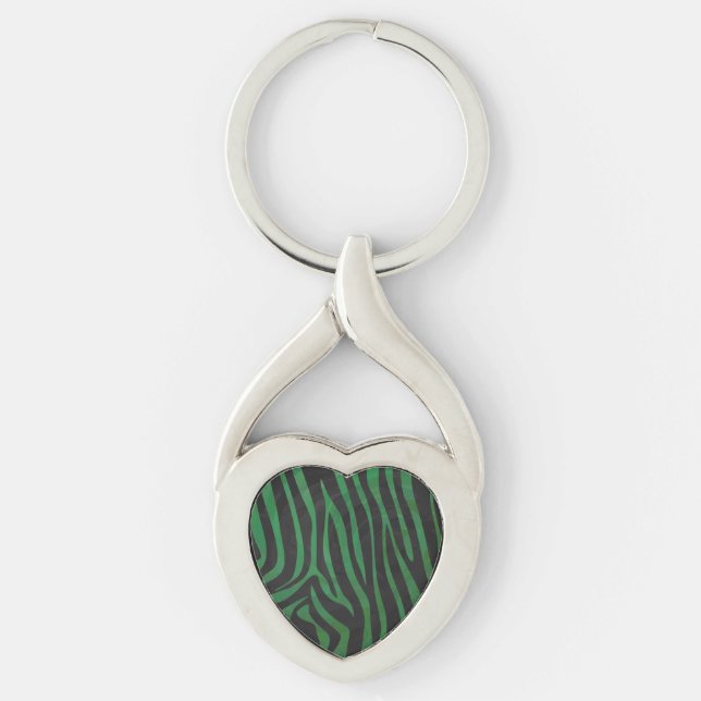 Chaveiro Zebra Black e Green Impressão (Frente)
